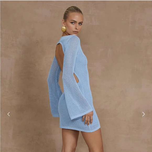 NWT - Runaway The Label Maris mini dress in ice blue never worn - Picture 5 of 5